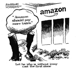 TRUMP AND AMAZON by Jimmy Margulies