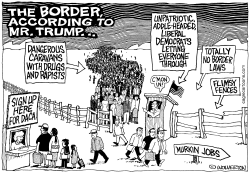 The Border According to Trump by Wolverton