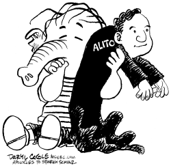REPUBLICANS AND ALITO by Daryl Cagle