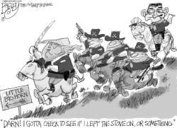 DOTARDS LAST STAND by Pat Bagley