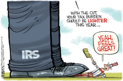 IRS TAX BURDEN by Rick McKee
