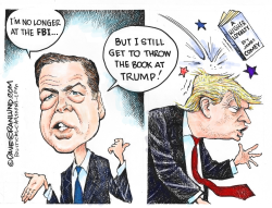 COMEY AND BOOK by Dave Granlund