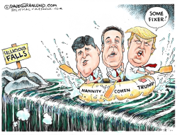 HANNITY COHEN AND TRUMP by Dave Granlund