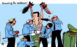 SEARCHING FOR EVIDENCE by Emad Hajjaj