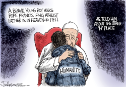 POPE FRANCIS HEAVEN by Joe Heller