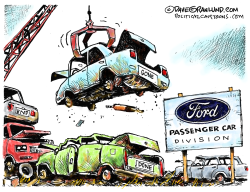 FORD TO QUIT SEDANS by Dave Granlund
