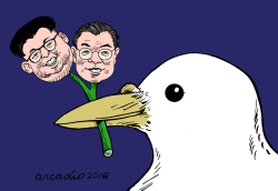 MEETING IN THE KOREAS by Arcadio Esquivel