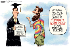 CULTURALLY APPROPRIATED GRAD by Rick McKee