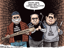 LOCAL NC NORTH CAROLINA'S EDUCATION THUGS by Kevin Siers