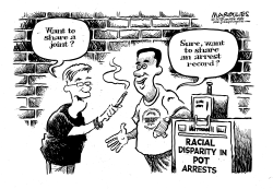 RACIAL DISPARITY IN POT ARRESTS by Jimmy Margulies