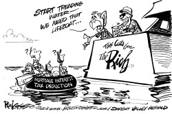 MORTGAGE INTEREST TAX DEDUCTIONS by Milt Priggee