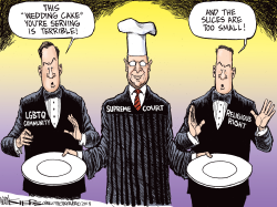 GAY WEDDING CAKE by Kevin Siers