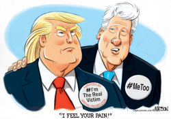 TRUMP AND CLINTON POTUS PITY PARTY by R.J. Matson