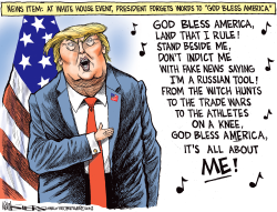 TRUMP'S GOD BLESS AMERICA by Kevin Siers