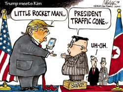 TRUMP AND KIM by Steve Nease
