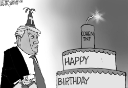 TRUMP BIRTHDAY AND COHEN by Jeff Darcy