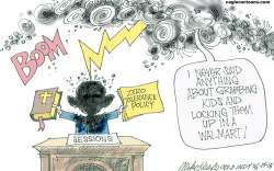 ZERO TOLERANCE POLICY by Mike Keefe