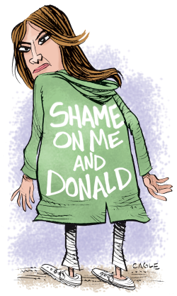 Shame on Melania and Donald by Daryl Cagle