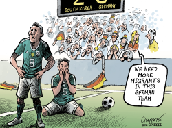 GERMANY OUT OF THE WORLD CUP by Patrick Chappatte