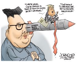 KIM AND TRUMP by John Cole