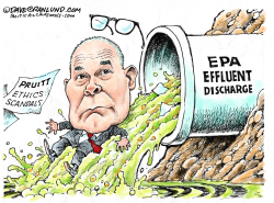 PRUITT FLUSHED OUT by Dave Granlund