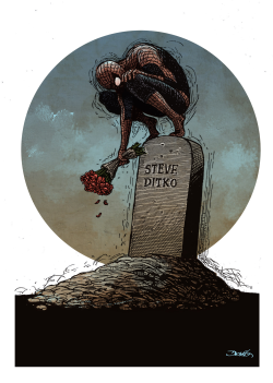 RIP STEVE DITKO by Dario Castillejos