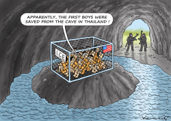 SAVED FROM THE CAVE by Marian Kamensky