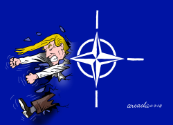 TRUMP IRRUMPE EN LA OTAN by Arcadio Esquivel