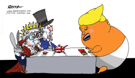 THE QUEEN AND TRUMP by Rayma Suprani