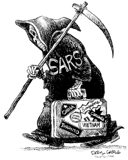 SARS TRAVELS by Daryl Cagle