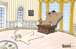 THE NEW OVAL OFFICE by Peter Broelman