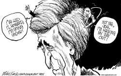 KERRY LEADS by Mike Keefe