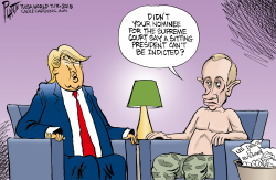 TRUMP MEETS WITH PUTIN by Bruce Plante