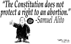 ALITO AND ABORTION by Daryl Cagle