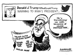 TRUMP THREATENS IRAN by Jimmy Margulies