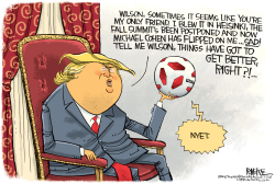 TRUMP AND WILSON by Rick McKee