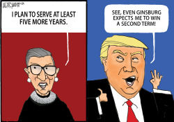 GINSBURG WAITS OUT TRUMP by Jeff Darcy