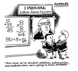 TRUMP INSULTS LEBRON JAMES by Jimmy Margulies