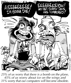 TRUE - AIRPLANE WORRIES by Daryl Cagle