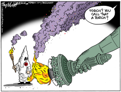 RACISTS AND LIBERTY by Bob Englehart