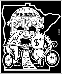Minnesota Bikes by Andy Singer