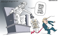 TRUMP - OH, JUSTICE by Mike Keefe
