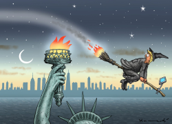 WITCH HUNT AND LADY LIBERTY by Marian Kamensky