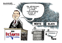 DeSantist racist campaign for Florida governor by Jimmy Margulies