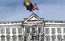 COLLAPSE OF THE WHITE HOUSE by Kap