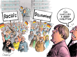 ANTI-MIGRANTS DEMONSTRATIONS IN GERMANY by Patrick Chappatte