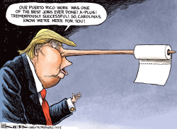 TRUMP'S HURRICANE RESPONSE by Kevin Siers