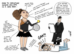 HOW TO DRAW SERENA WILLIAMS by Stephane Peray