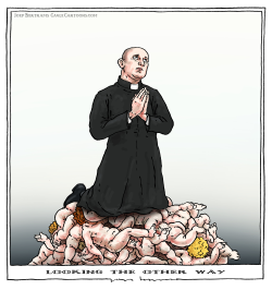 CHURCH LOOKING THE OTHER WAY by Joep Bertrams
