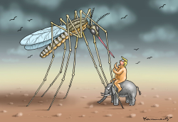 TRUMP AND THE MOSQUITO by Marian Kamensky